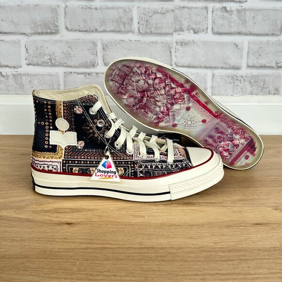 ⭐Converse x Isabel Marant Chuck 70 Hi Sz 7.5 Men Shoes Black Vanilla Ice A14800C - Picture 2 of 14